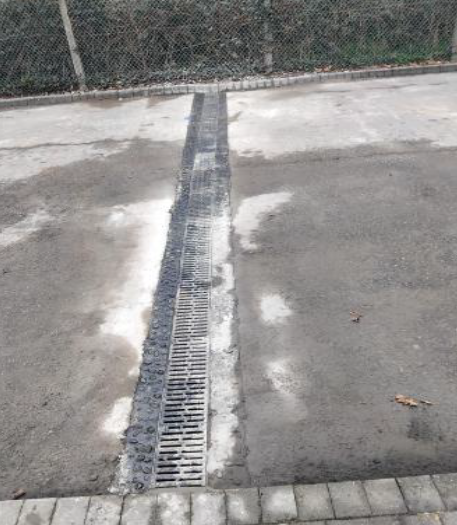 ACO rainwater drain repair completed channel drain
