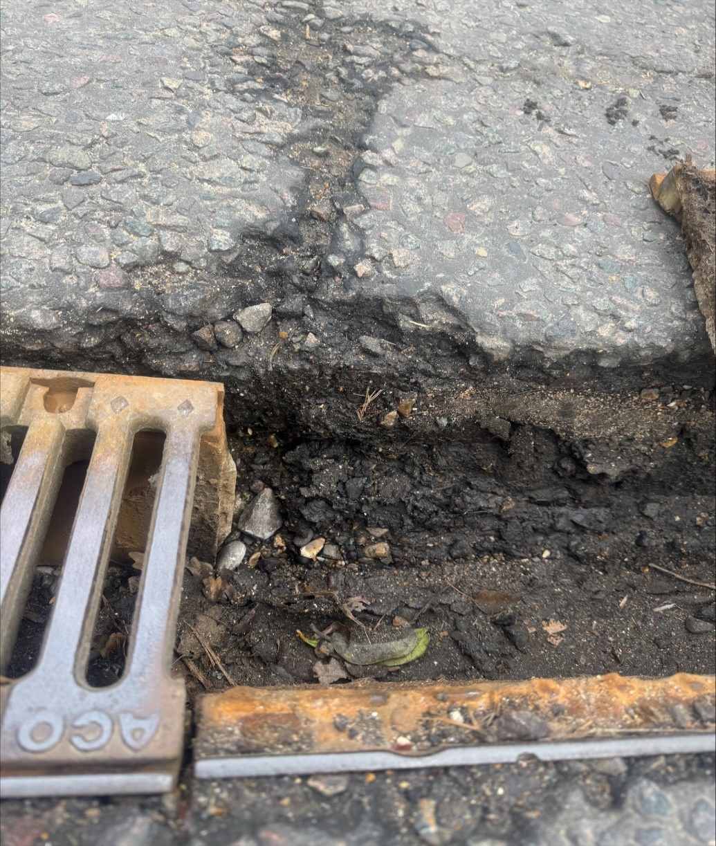 ACO rainwater drain repair report image 2