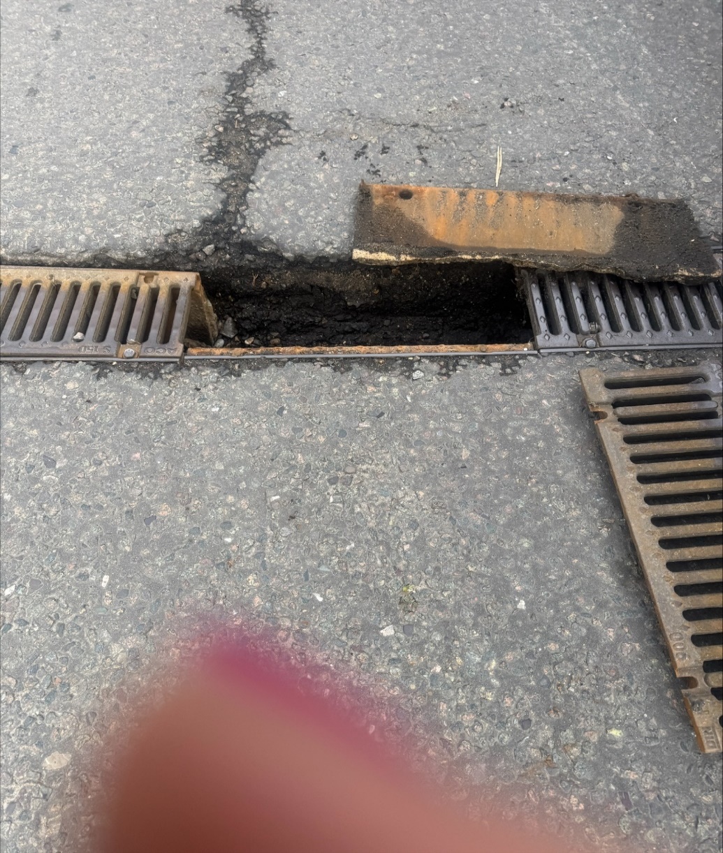 ACO rainwater drain repair report image 3