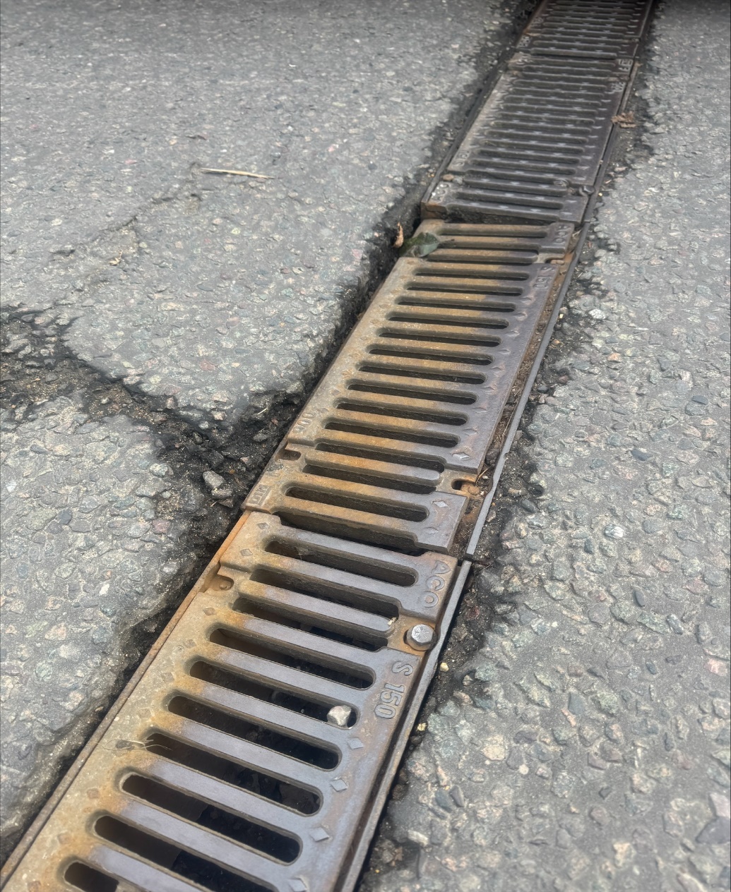 ACO rainwater drain repair report image 7